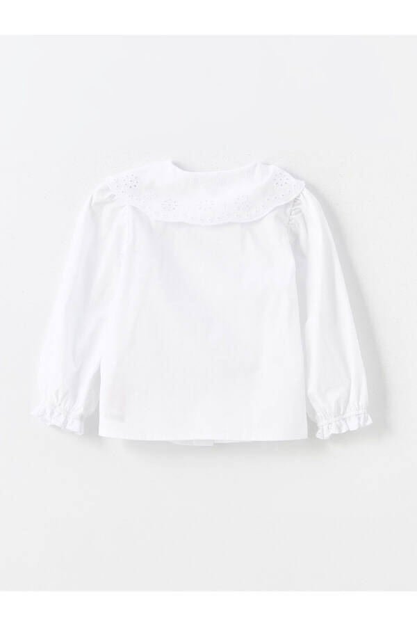 Chaqaloq Yoqasi Uzun Yengli Oddiy Qizcha Ko'ylak - 2