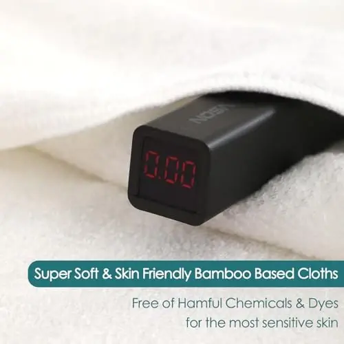 Chaqaloq Yuvish Matohlari 6 dona, 10x10 dyuym Osmon Yumshoq Oq Yuvish Matohlari Yuz va Tanasi Uchun, Sezgir Teri Uchun Nozik va Xavfsiz Yuz Sochiqlari, Chaqaloq Kerakli Duш Sovg'alari Yangi Tug'ilgan Bola Kichkina Bola Bolalar Uchun - 5