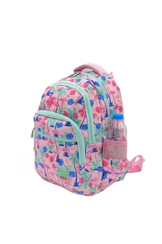 Character Patterned Orthopedic Back Supported Pink Elementary School Backpack with Lunch Box and Pencil Case Set - 2