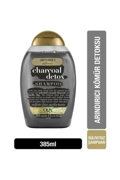 Charcoal Detox Purifying Activated Charcoal Sulfate-Free Shampoo 385 Ml - OGX