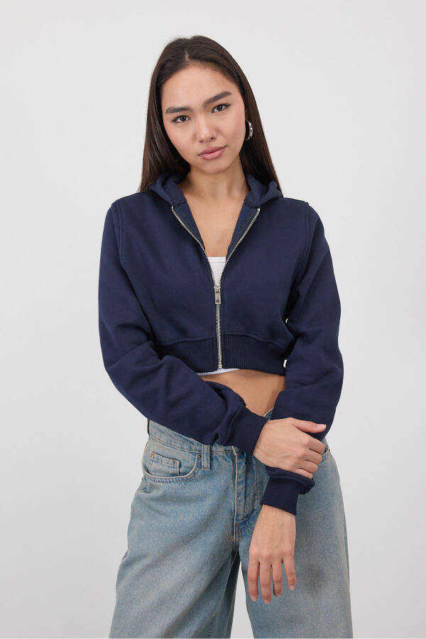 Chardon Cropped Hoodie Sweatshirt H1526-I9 - 1