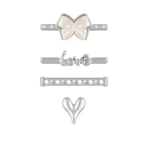 Charm+Apple Watch Bands uchun Band 40mm 41mm 38mm 44mm 45mm 46mm 42mm Ayollar,Floral Oʻyma Silikon Sport Band+iWatch Series 11 10 9 8 7 6 5 4 SE/Ultra 49mm 3/2 uchun dekorativ halqalar,Zargarlik Tasmasi - 2