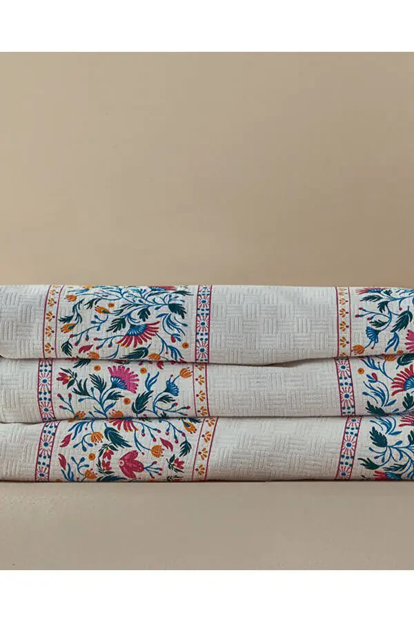 Charming Lines Double Bedspread Green - 3