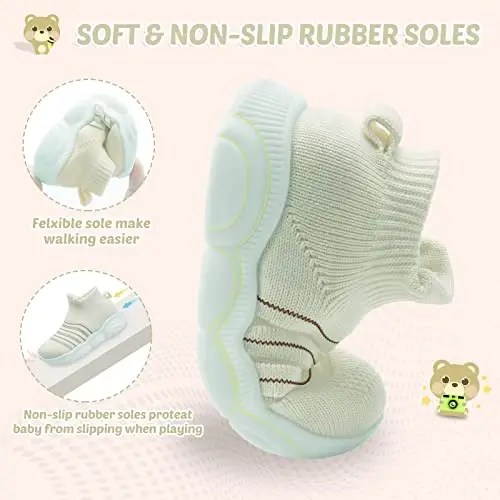 Charrost Toddler Girl Boy Walking Shoes Summer Tennis Sneakers | Wide Dinosaur Design Soft Rubber Sole Breathable Outdoor Running Casual - 5