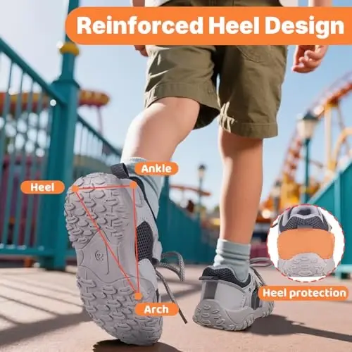 Charrost Toddler Girl Boy Walking Shoes Summer Tennis Sneakers | Wide Dinosaur Design Soft Rubber Sole Breathable Outdoor Running Casual - 6