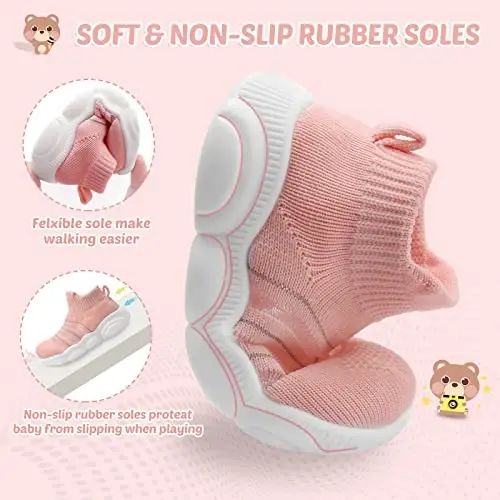 Charrost Toddler Girl Boy Walking Shoes Summer Tennis Sneakers | Wide Dinosaur Design Soft Rubber Sole Breathable Outdoor Running Casual - 5