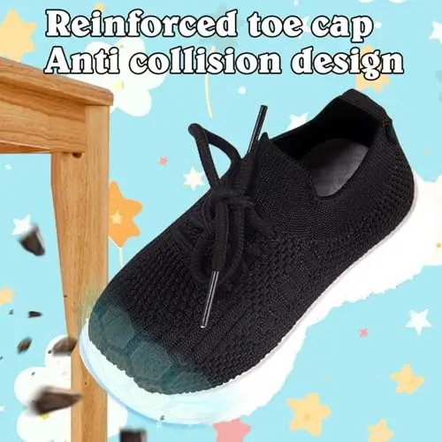 Charrost Toddler Girl Boy Walking Shoes Summer Tennis Sneakers | Wide Dinosaur Design Soft Rubber Sole Breathable Outdoor Running Casual - 5