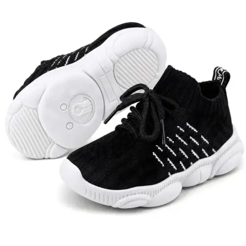 Charrost Toddler Girl Boy Walking Shoes Summer Tennis Sneakers | Wide Dinosaur Design Soft Rubber Sole Breathable Outdoor Running Casual - 1