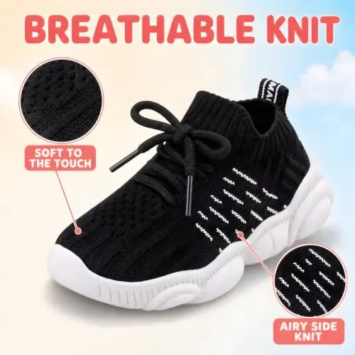 Charrost Toddler Girl Boy Walking Shoes Summer Tennis Sneakers | Wide Dinosaur Design Soft Rubber Sole Breathable Outdoor Running Casual - 3