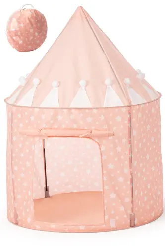 Chateau Tent -pink- with Carrying Bag - WELLGRO (1)