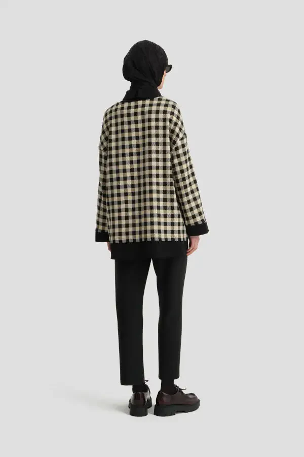 Check Pattern Tunic 24k4310 Black - 5