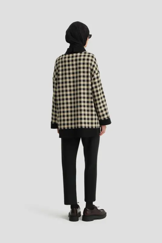 Check Pattern Tunic 24k4310 Black - 5