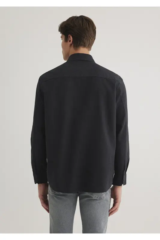 Checked Black Lyocell Shirt Regular Fit / Regular - 5