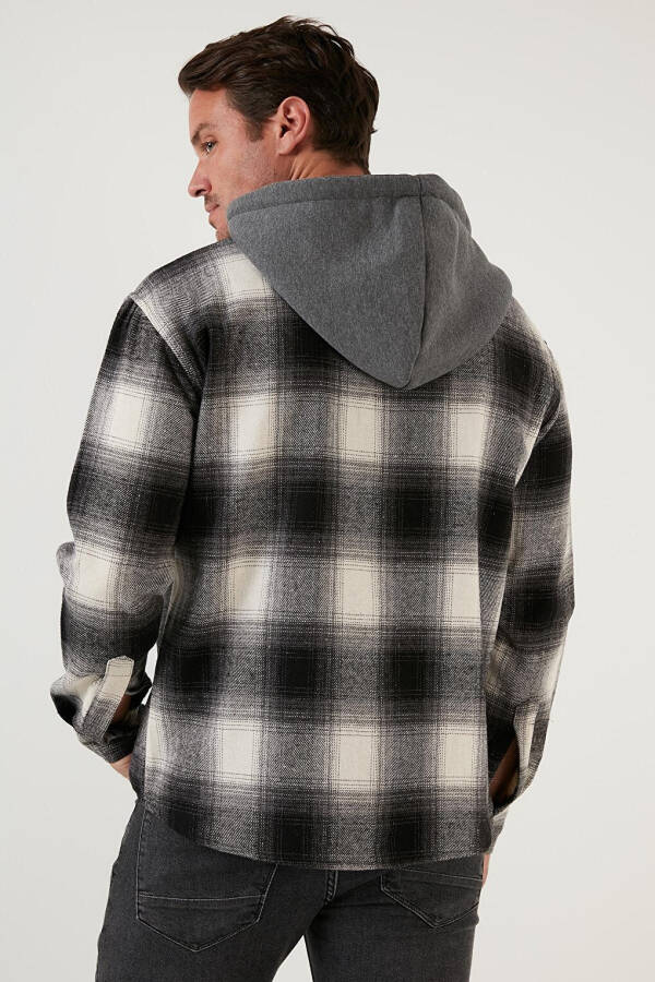 Checked Double Pocket Hooded Lumberjack Shirt CF22W2650 - 30