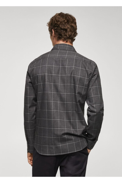 Checked Flannel Cotton Shirt - 4