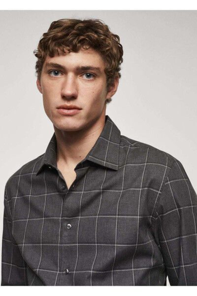 Checked Flannel Cotton Shirt - 5