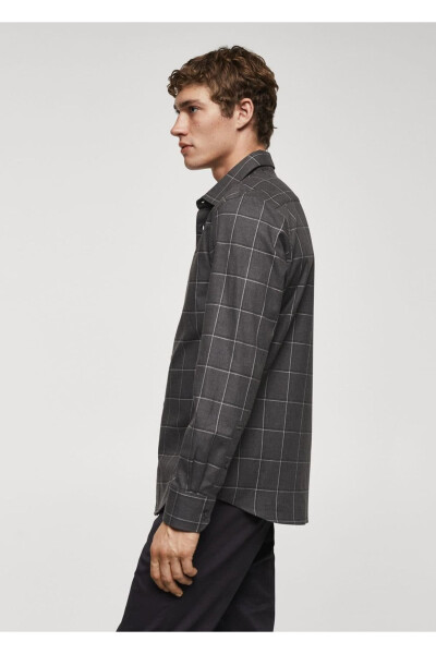 Checked Flannel Cotton Shirt - 7