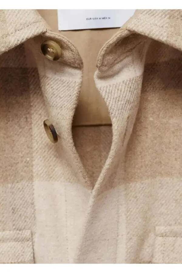 Checked flannel shirt jacket - 7