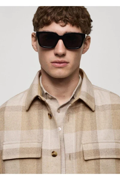 Checked flannel shirt jacket - 8