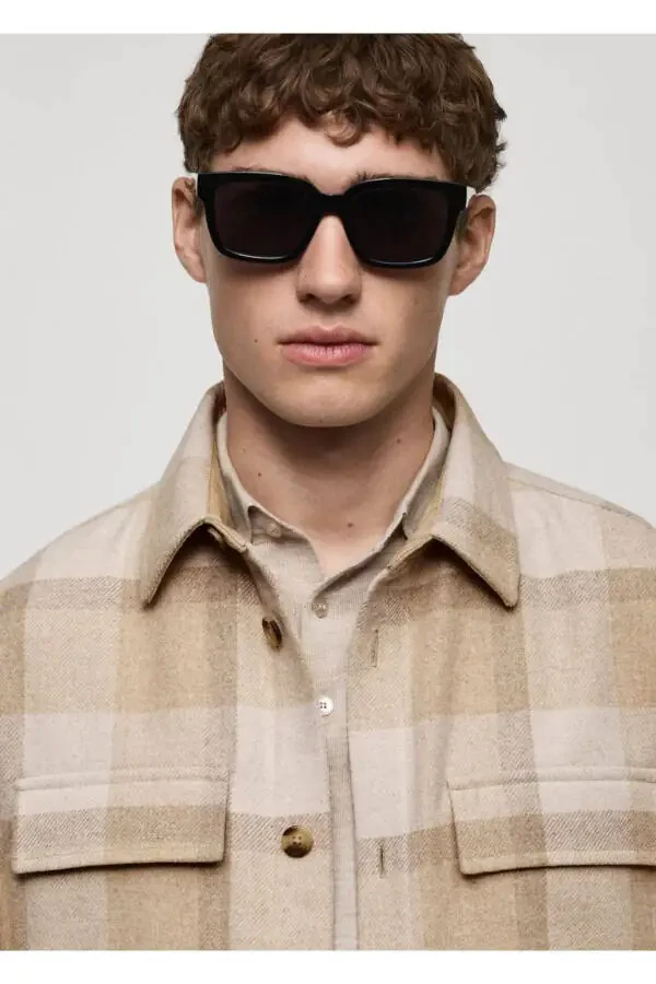 Checked flannel shirt jacket - 8