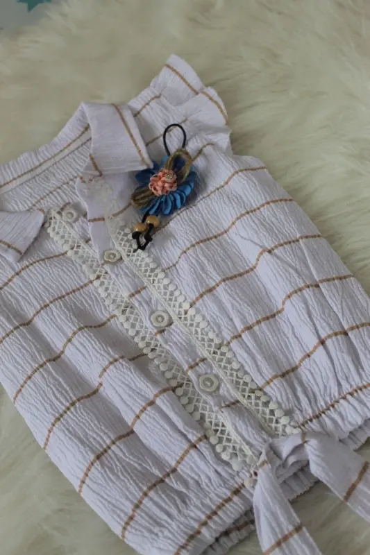 Checked Floral Children's Shirt - 3