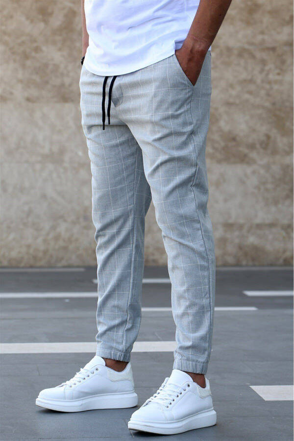 Checked Gray Jogger Mad4081 - 10