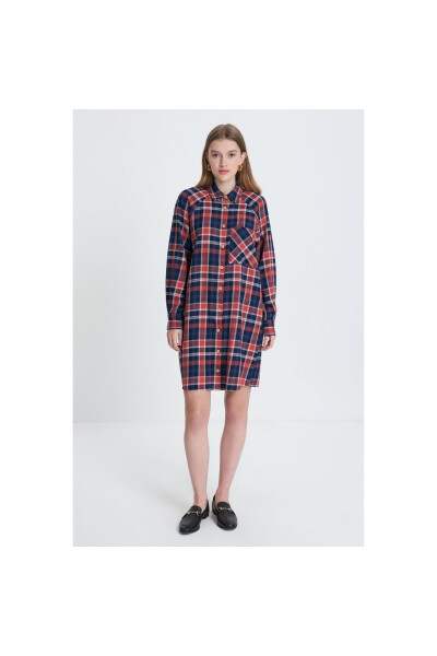 Checked Mini Dress - 7