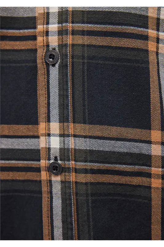 Checked Navy Blue Shirt Regular Fit - 6