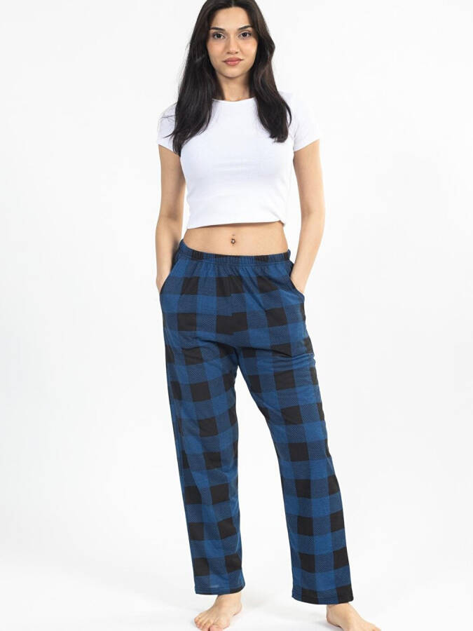 Checked Plaid Women's Sweatpants - 8