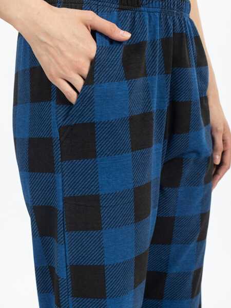 Checked Plaid Women's Sweatpants - 10