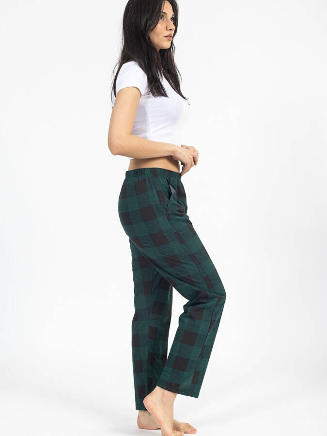 Checked Plaid Women's Sweatpants - 10