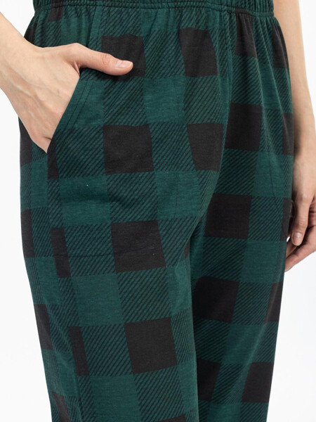 Checked Plaid Women's Sweatpants - 14