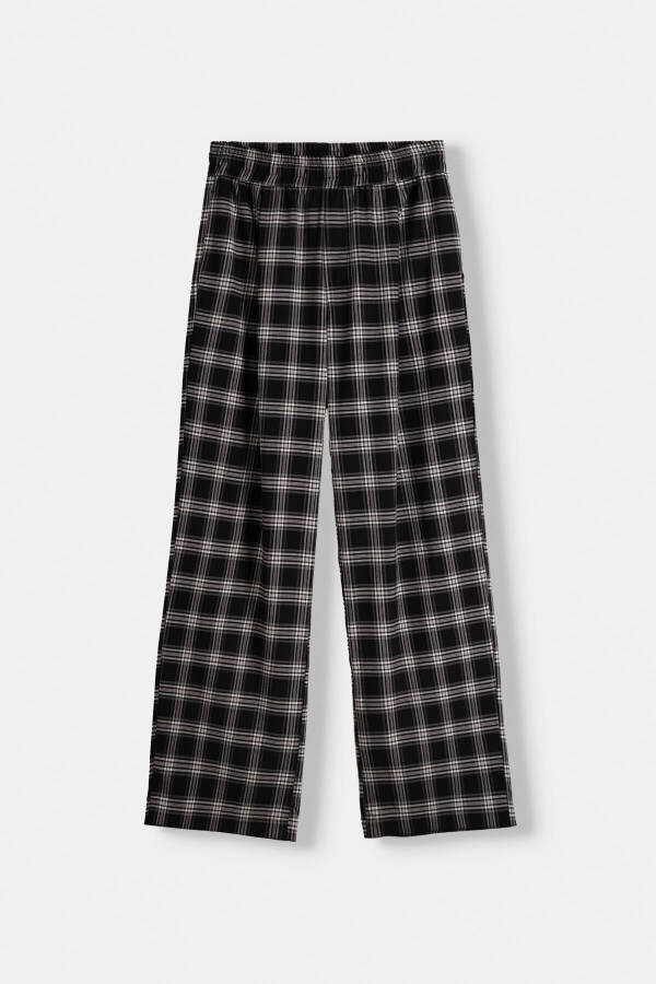 Checked straight fit trousers - 3