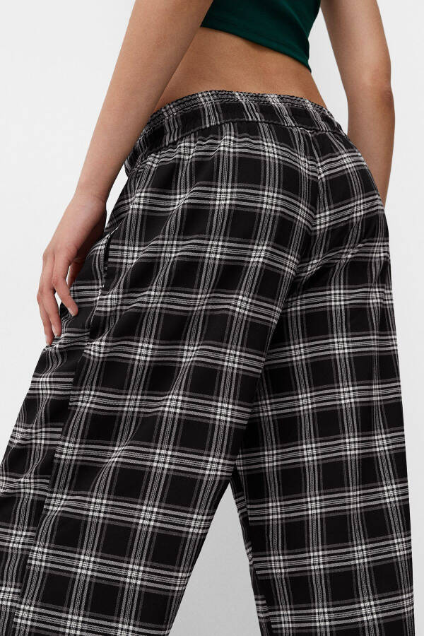 Checked straight fit trousers - 6