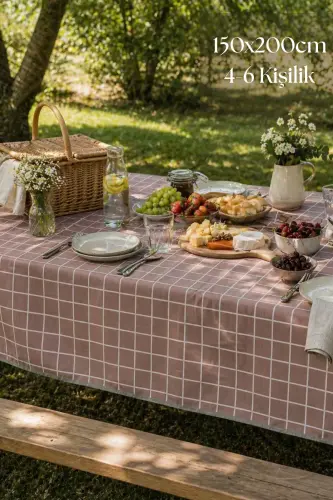 Checkered Waterproof Picnic Beach Camping Blanket 150x200 cm. 4-6 Person - 3