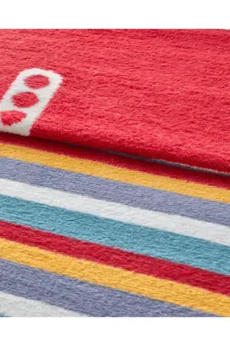 Cheerful Roads Single Person Children's Blanket 150x200 cm. Red - 3