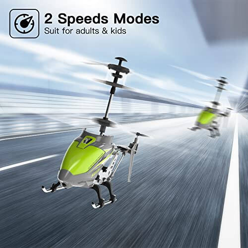 Cheerwing Remote Control Helicopter, SYMA S107H RC Helicopter with Altitude Hold, One Key Take Off/Landing, Mini Helicopter with Gyro for Adults Kids (Green) - 3