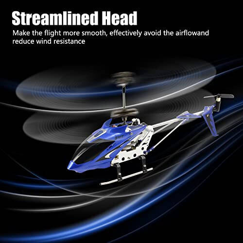 Cheerwing S107/S107G Phantom 3CH 3.5 Channel Mini RC Helicopter with Gyro Blue - 4