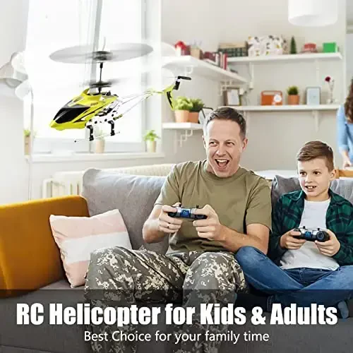 Cheerwing S107/S107G Phantom 3CH 3.5 Channel Mini RC Helicopter with Gyro Yellow - 2