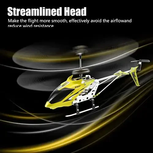 Cheerwing S107/S107G Phantom 3CH 3.5 Channel Mini RC Helicopter with Gyro Yellow - 4