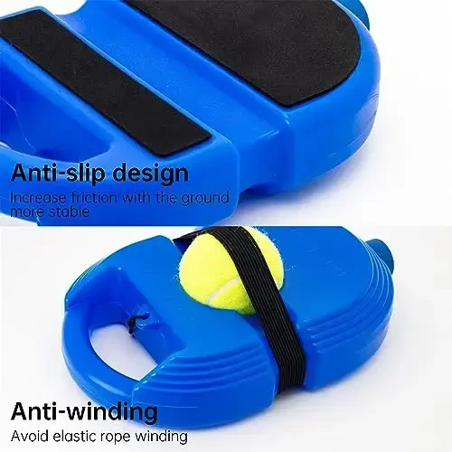 CHEFGIF Tennis Trainer Rebound Ball with 3 String Balls, Solo Tennis Training Equipment for Self-Pracitce,Portable Tennis Practice Training Tools for Adults, Kids, Beginners Sport Exercise - 4