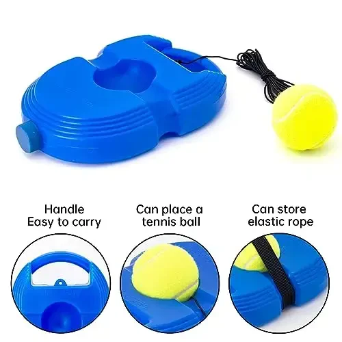 CHEFGIF Tennis Trainer Rebound Ball with 3 String Balls, Solo Tennis Training Equipment for Self-Pracitce,Portable Tennis Practice Training Tools for Adults, Kids, Beginners Sport Exercise - 6
