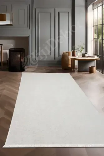 Chegara bilan ochiq krem ​​rangli salon koridor kirish joyi oshxona gilami Artıb boruvchi - 1