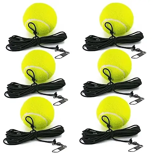 CHEGIF Tennis Training Ball with String,Tennis Trainer Balls Self Practice Trainer Tool, Tennis Ball Training Equipment for Rebound Baseboard Self Tennis Training Tool - CHEGIF