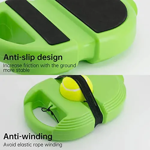 CHEGIF Tennis Trainer Rebound Ball with 3 String Balls, Solo Tennis Training Equipment for Self-Pracitce,Portable Tennis Practice Training Tools for Adults, Kids, Beginners Sport Exercise - 1