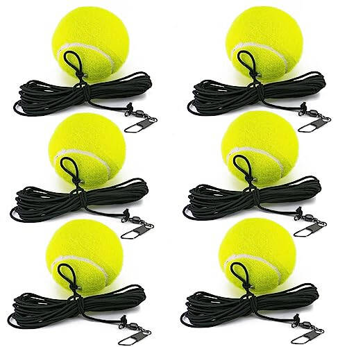 CHEGIF Tennis Training Ball with String,Tennis Trainer Balls Self Practice Trainer Tool, Tennis Ball Training Equipment for Rebound Baseboard Self Tennis Training Tool - 1