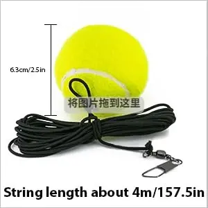 CHEGIF Tennis Training Ball with String,Tennis Trainer Balls Self Practice Trainer Tool, Tennis Ball Training Equipment for Rebound Baseboard Self Tennis Training Tool - 5
