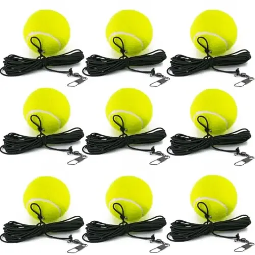 CHEGIF Tennis Training Ball with String,Tennis Trainer Balls Self Practice Trainer Tool, Tennis Ball Training Equipment for Rebound Baseboard Self Tennis Training Tool - 1