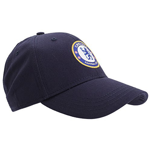 Chelsea FC Unisex Official Football Crest Baseball Cap (One Size) (Navy Blue) - 1