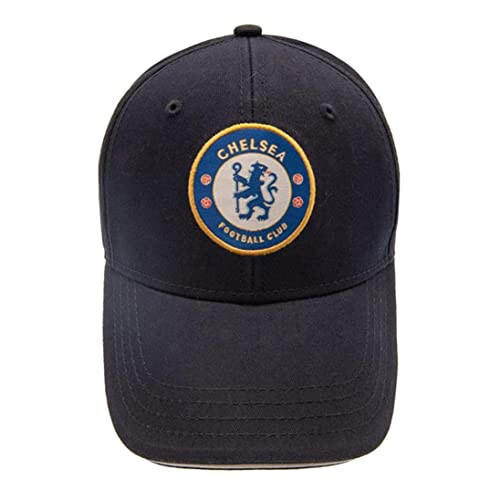 Chelsea FC Unisex Official Football Crest Baseball Cap (One Size) (Navy Blue) - 2